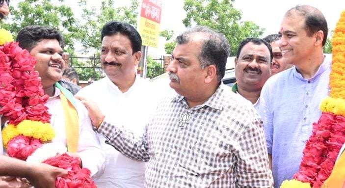 पृथ्वीराज शिंदे यांची भाजयुमो जिल्हा अध्यक्षपदी नियुक्ती.