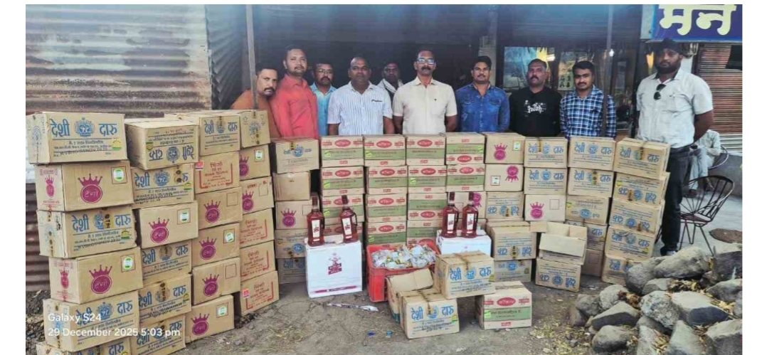 वर्धा स्थानिक गुन्हे शाखेची कारवाई!19 लाख 20 हजाराची अवैध  दारू जप्त